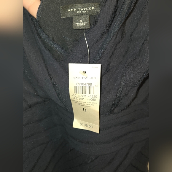 Ann Taylor Navy Sheath Dress NWT - Picture 5 of 5